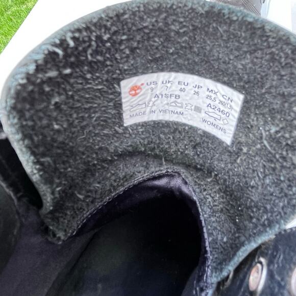 Timberland Women’s 6” Combat Boots 9 Jayne Leather W/ Lug Sole Padded Collar - Picture 6 of 7